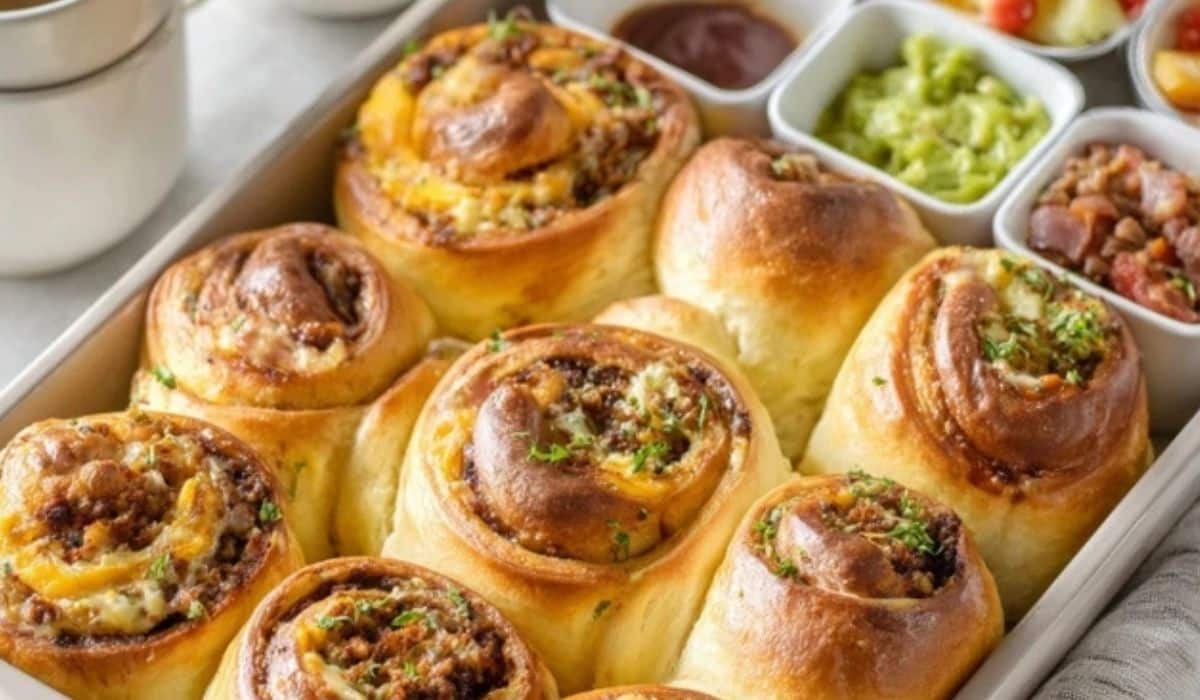Freshly baked Breakfast Rolls in a cozy kitchen scene