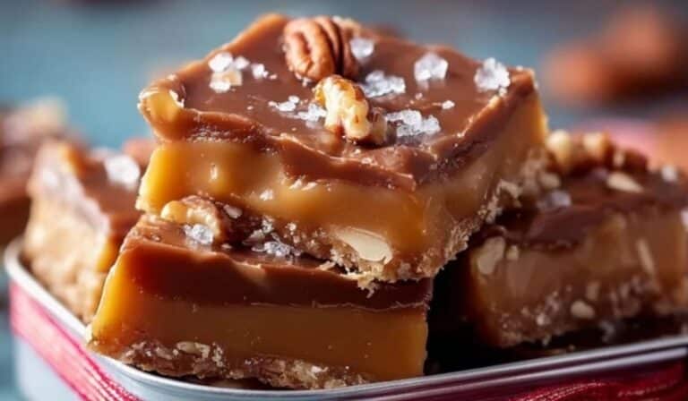 Classic Christmas Toffee holiday candy with chocolate and almonds