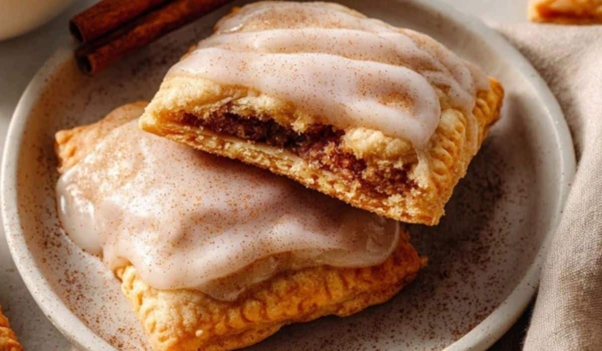 Brown Sugar Pop Tart Cookies fresh from oven