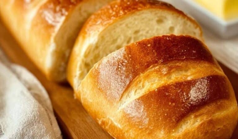 Easy & Delicious Yeast Bread cooling on wooden board