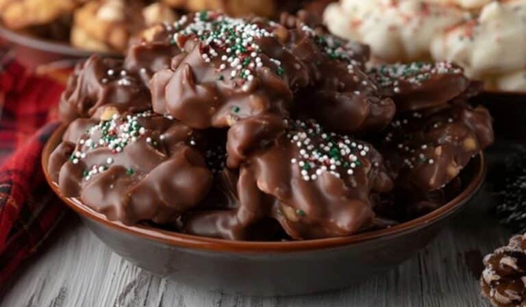 Christmas Crock Pot Candy in a slow cooker