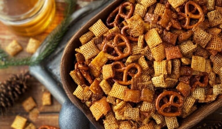 Honey Mustard Chex Mix holiday snack