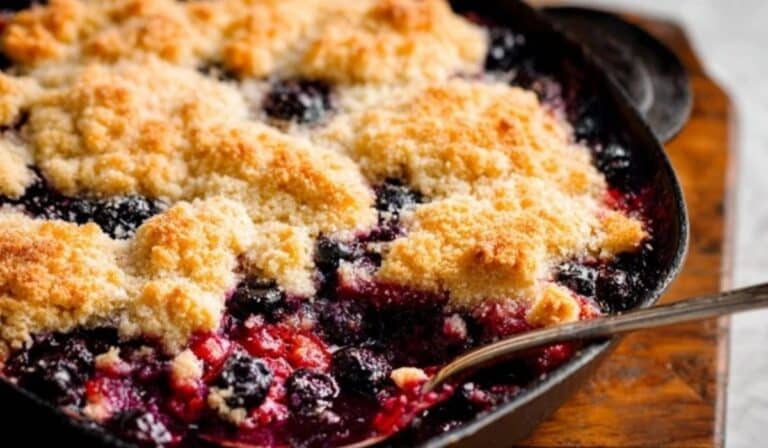 Berry Cobbler Recipe fresh from the oven