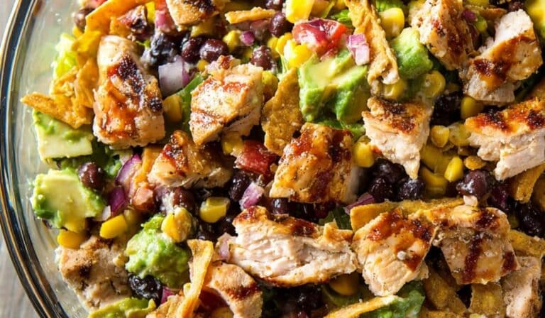 Southwestern Chopped Chicken Salad in bowl