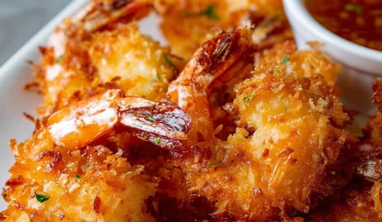 Easy Coconut Shrimp with sweet chili sauce