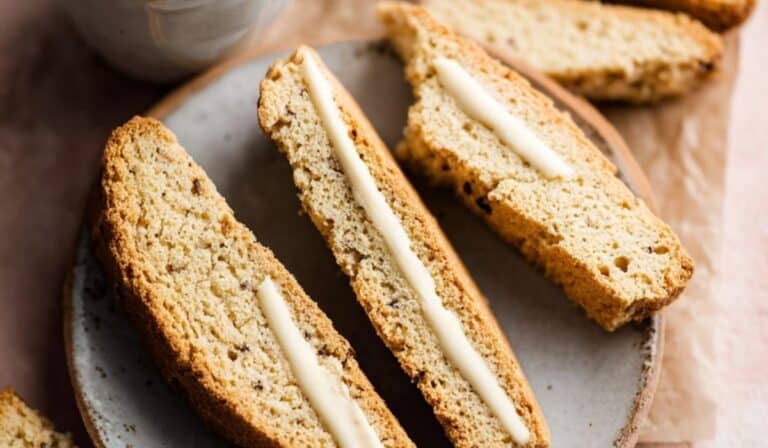 Vanilla Bean Biscotti with espresso