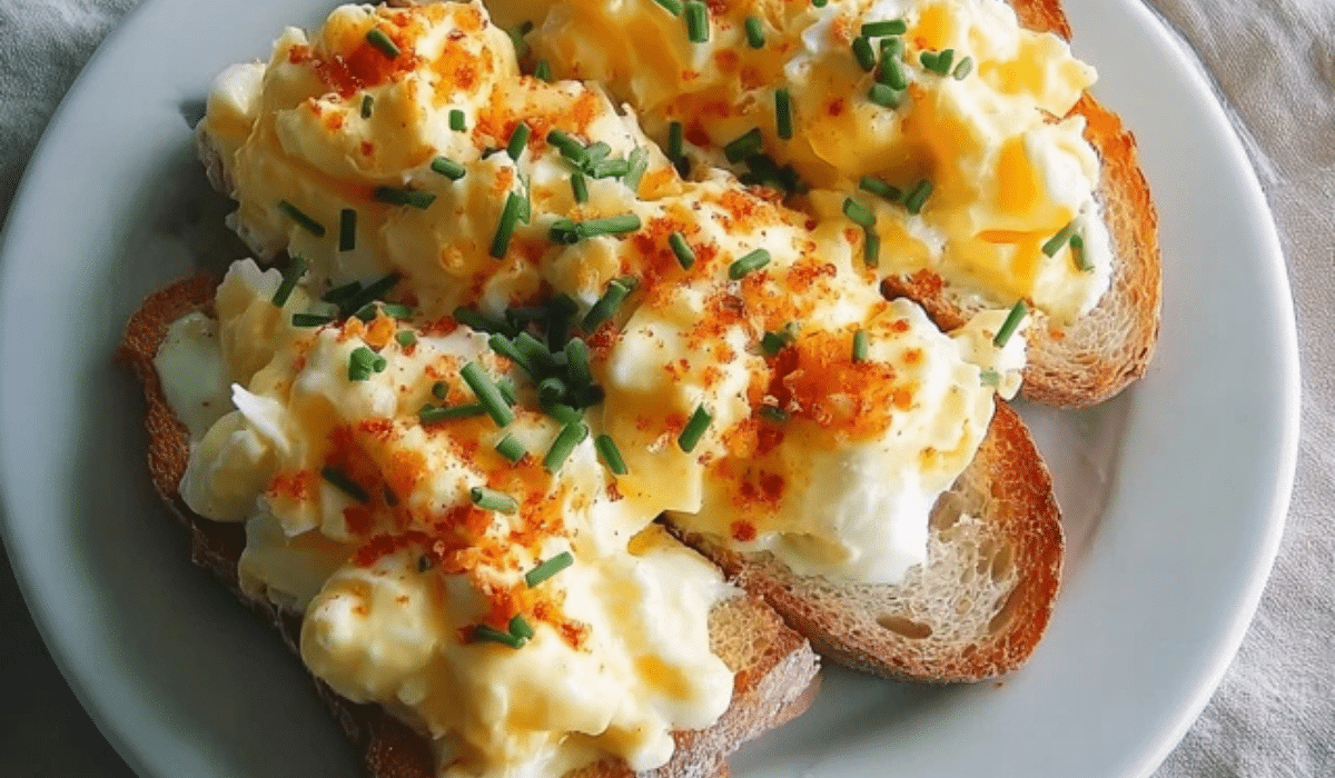 Delicious egg salad in a bowl with herbs and paprika, ready for sandwiches