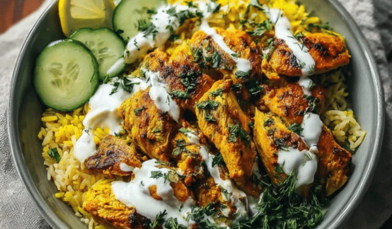 Cheesy scalloped potatoes in a baking dish with golden bubbly top